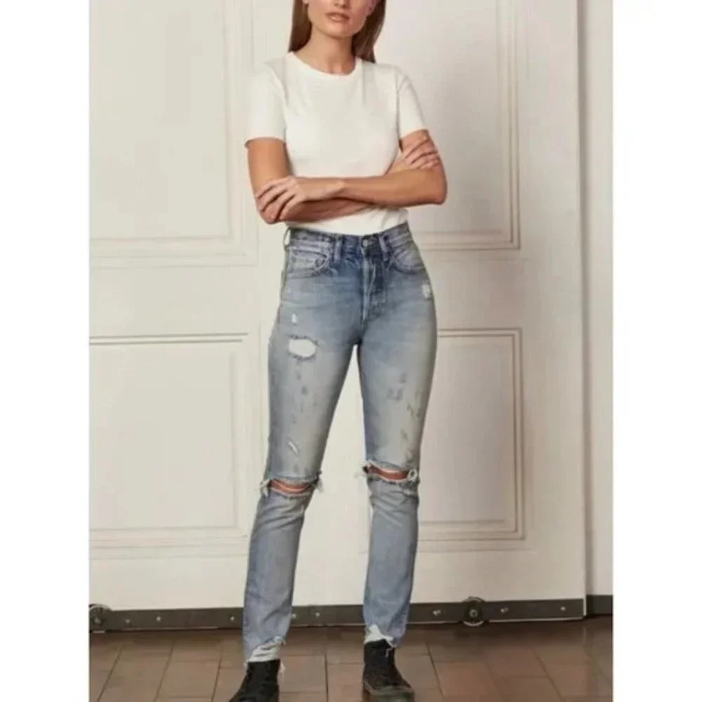 Boyish  "Billy" Distressed/Destroyed Jean in Some Like it Hot Wash Sz: 25